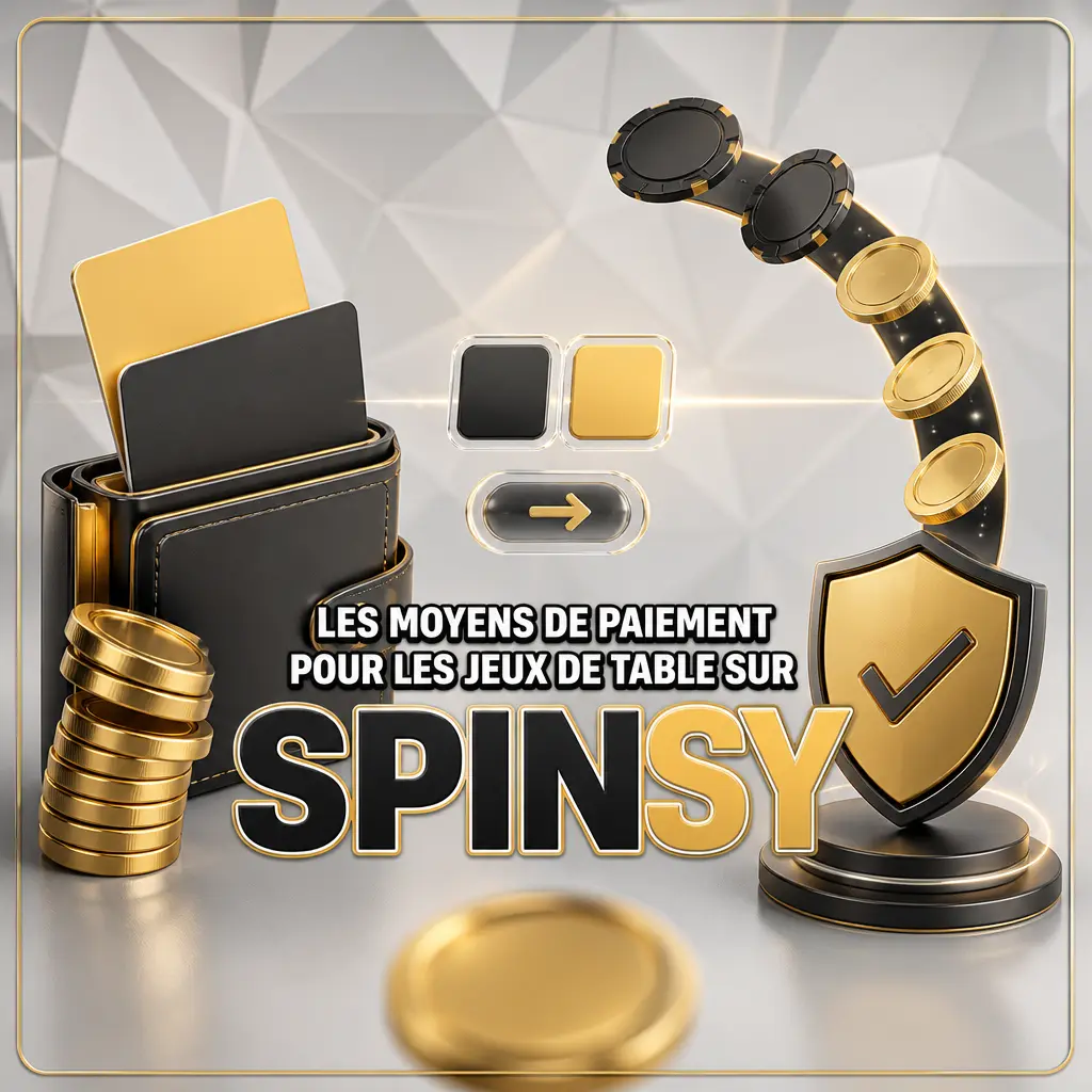 Moyens de paiement Spinsy : Visa, Mastercard, Skrill, Neteller, Paysafecard et Bitcoin pour les jeux de table