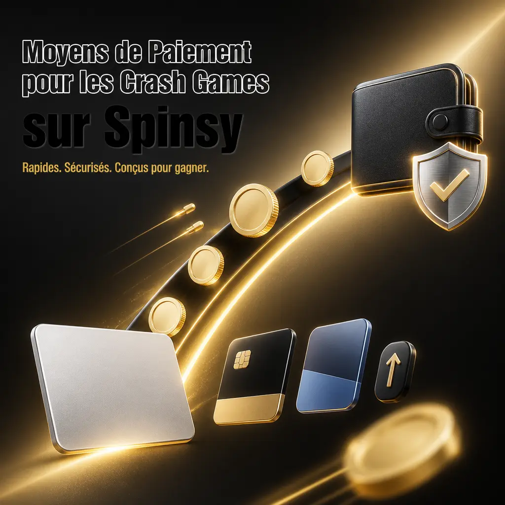Moyens de paiement disponibles sur Spinsy pour les crash games : cartes, e-wallets et virement bancaire, dépôt dès 10 EUR