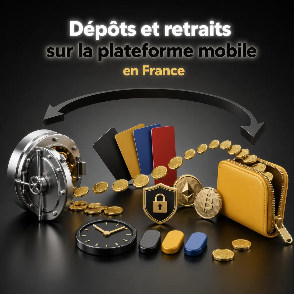 Dépôts et retraits rapides sur l'application mobile Spinsy en France via carte, e-wallet ou crypto-monnaie