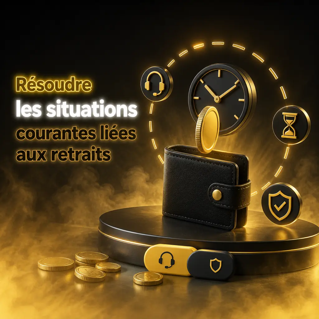 Illustration sur la résolution des problèmes de retrait Spinsy : délais, bonus en cours et documents refusés.