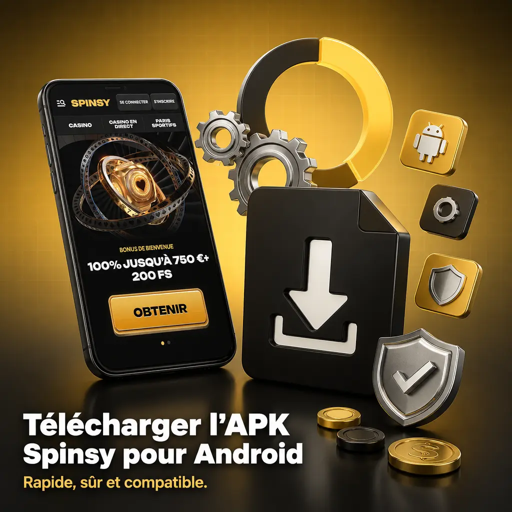 Télécharger l'APK Spinsy pour Android 8.0 et versions supérieures, installation facile et rapide
